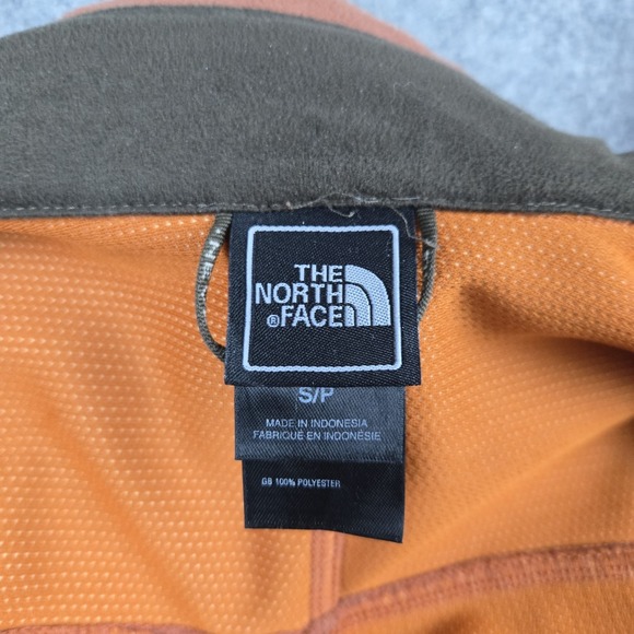 The North Face Windwall Jacket Mens Small Orange Fleece Full Zip Outdoor - Picture 8 of 16